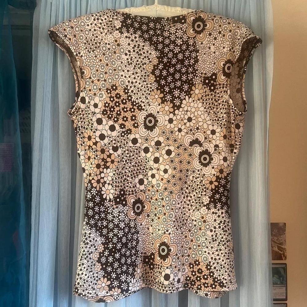 Y2K DOES 70s Patchwork Babydoll Top - Picture 4 of 4